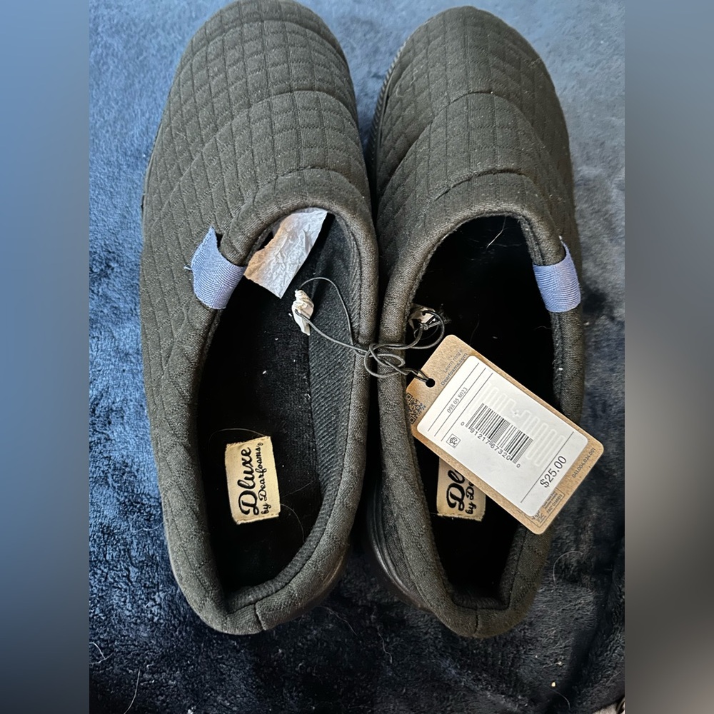 Dearfoams Olive Quilted Loafers